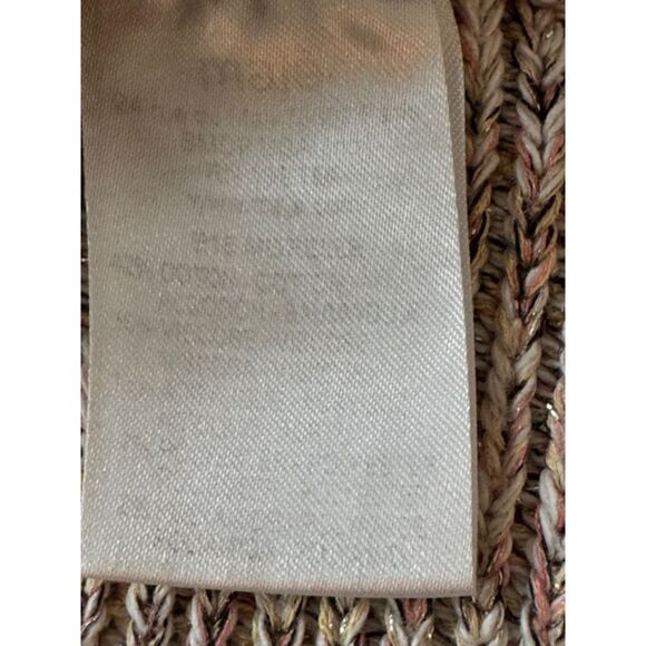 Maje knit, cropped sweater, pink with metallic thread, size 1 - Picture 3 of 5